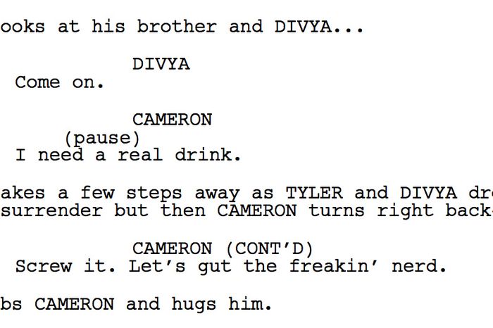 the social network script