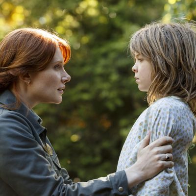 Bryce Dallas Howard is Grace and Oakes Fegley is Pete in Disney's PETE'S DRAGON, the adventure of an orphaned boy and his best friend Elliott, who just so happens to be a dragon.