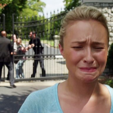 She can cry outdoors.
