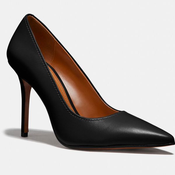 Classic Coach Waverly pump heels with pointed toes, in black. 33 Things on Sale You’ll Actually Want to Buy: From Adidas to Le Creuset - The Strategist