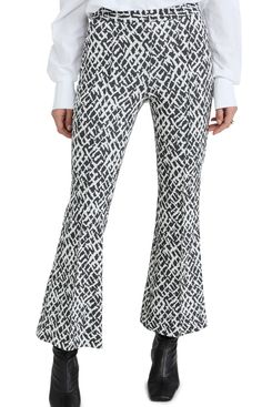 Rosetta Getty Pull On Cropped Flare Pants