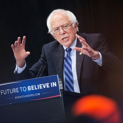 Bernie Sanders Campaigns In Indiana