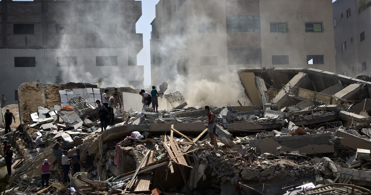 Israeli Strike Completely Destroys Gaza Apartment Building