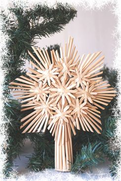 Sabihup Christmas Straw Star Tree Topper