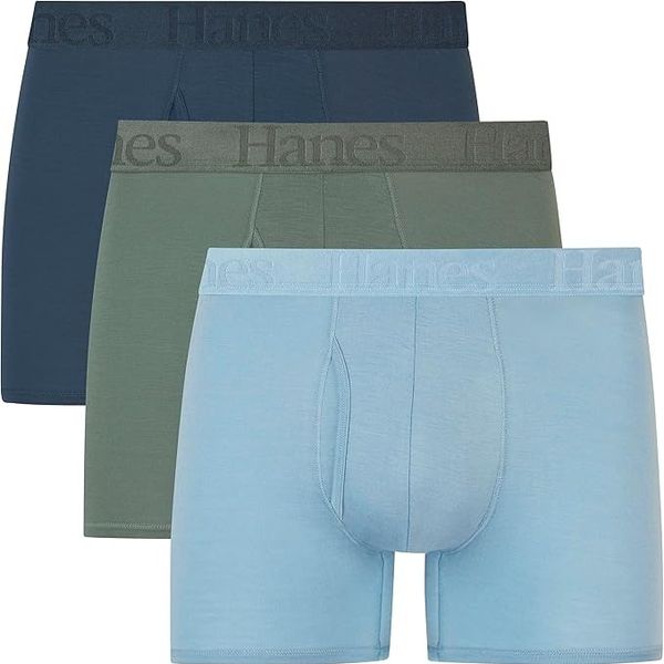 Hanes Originals Men's SuperSoft Boxer Brief - 3 Pack