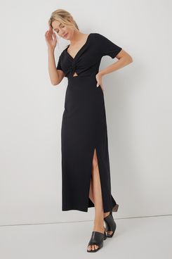Pact Luxe Jersey Knot Maxi Dress