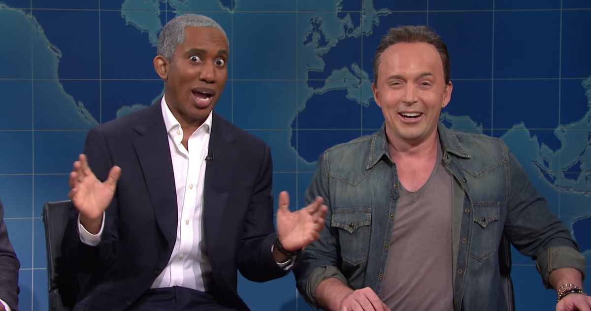 Obama and Springsteen stop at SNL’s weekend update