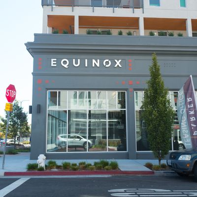 An upscale Equinox gym in downtown Berkeley, California.
