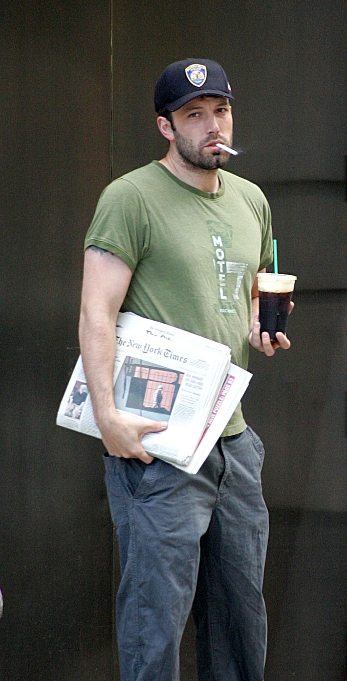 Ben Affleck Smoking Through the Pain of Existence