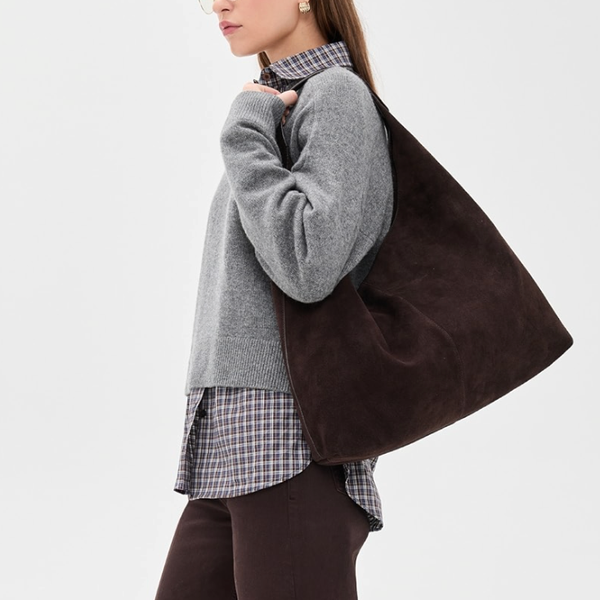 Madewell Suede Large Slouchy Shoulder Tote