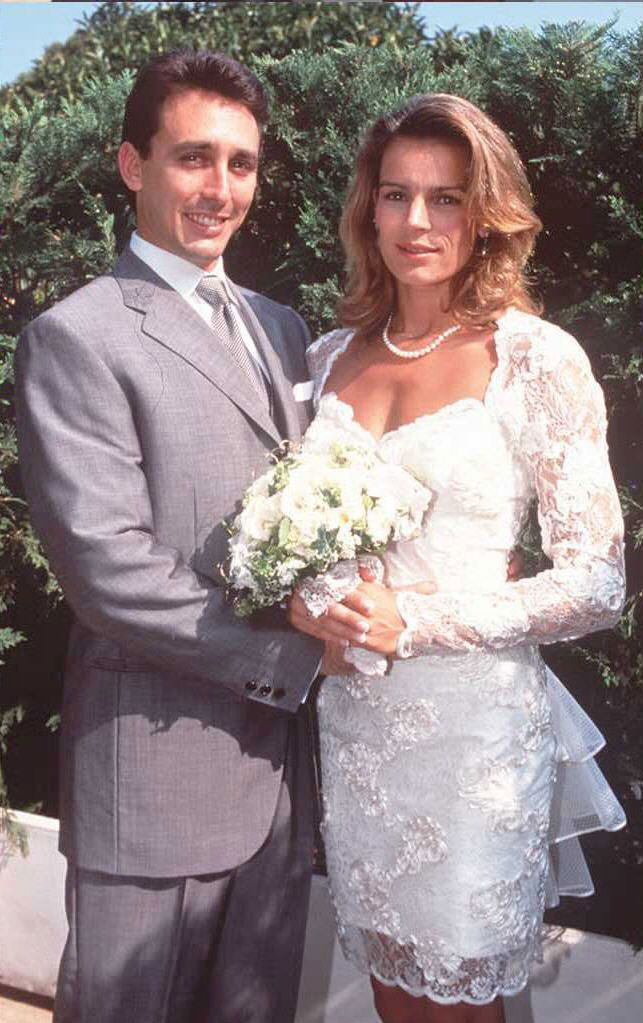 Daniel Ducruet and Princess Stephanie of Monaco on their wedding day.