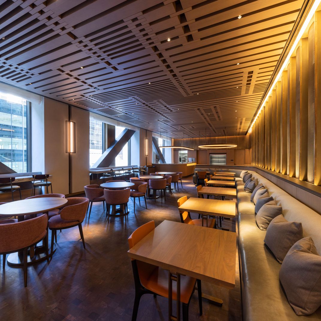 Another view of the remade sky lobby.