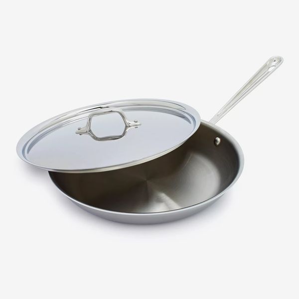 All-Clad D3 Stainless Steel Skillet With Lid