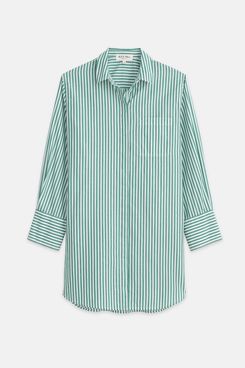 Alex Mill Belle Shirt Dress in Striped Cotton Poplin