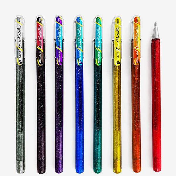Pentel Hybrid Dual Metallic Gel Pens