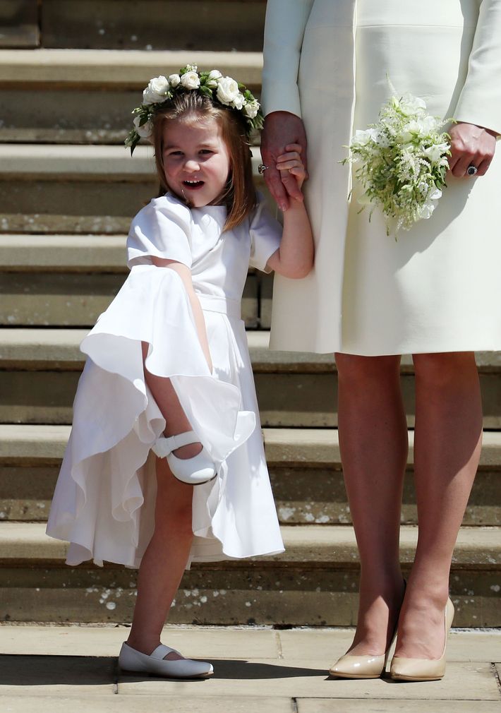 Princess Charlotte, Prince George Were Cute at Royal Wedding