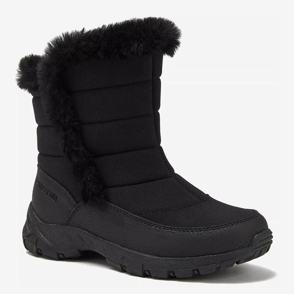 Lands’ End Kids Expedition Faux Fur Waterproof Puffer Snow Boots