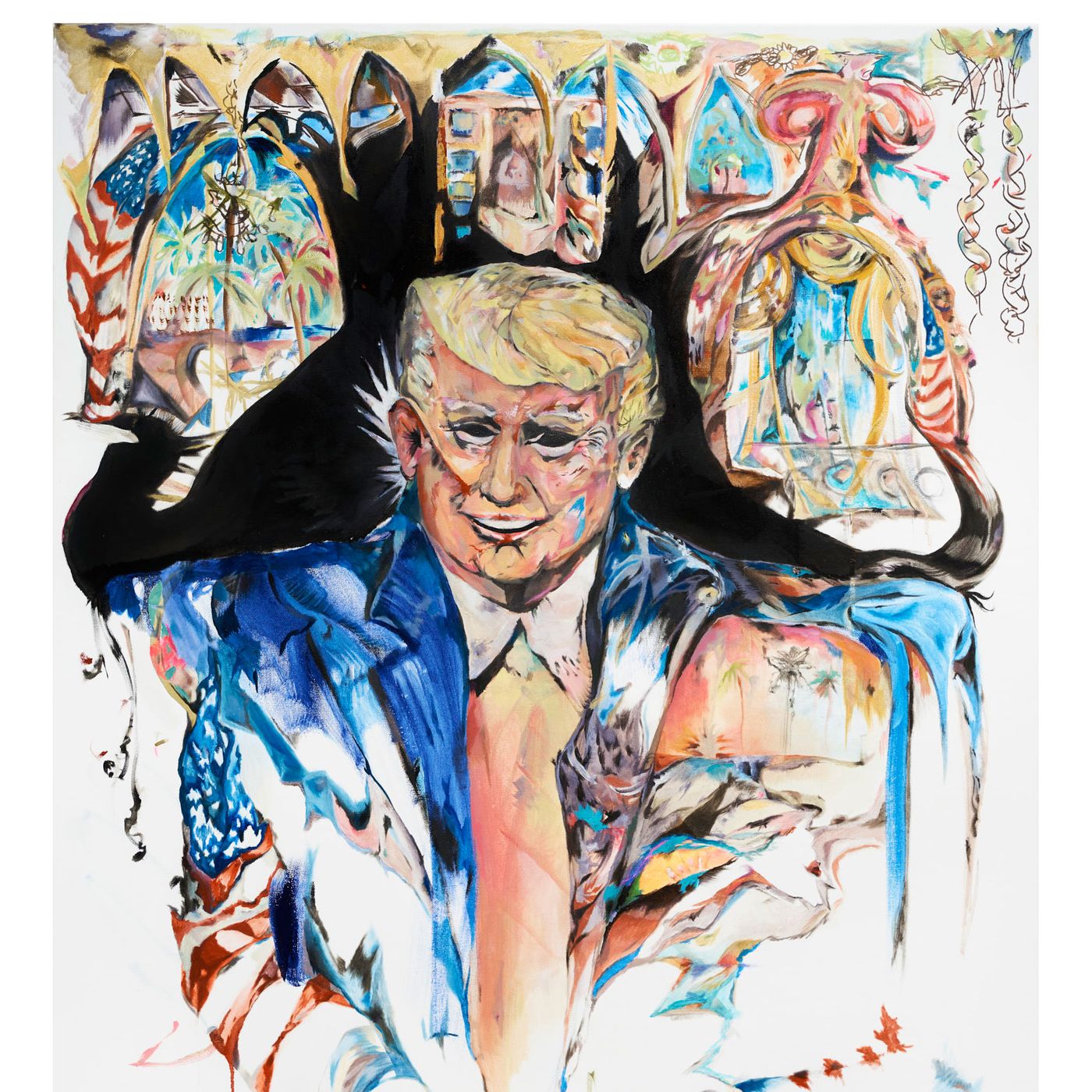 Abstract Donald Trump good painting