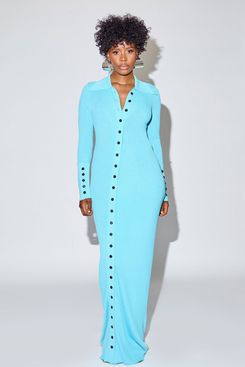 Fumi The Label Naomi Dress in Aqua Blue