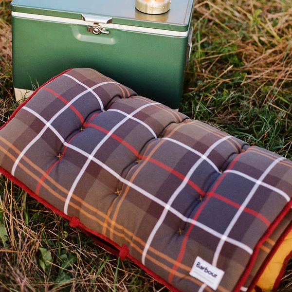 Barbour x Anthropologie 100% Cotton Tartan Floor Pillow