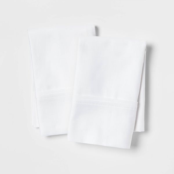 Threshold 400-Thread-Count Solid Performance Pillowcase Set