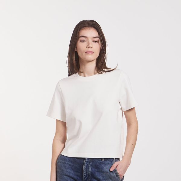 NinetyPercent Signature T-shirt in Chalk White