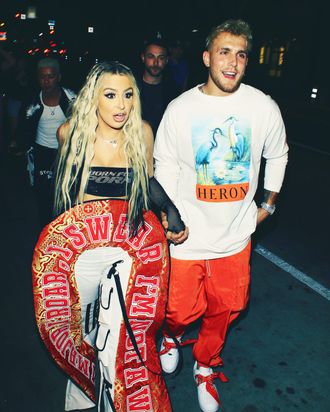 Tana Mongeau and Jake Paul.