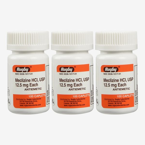 Rugby Meclizine Tablets, Three Bottles of 100