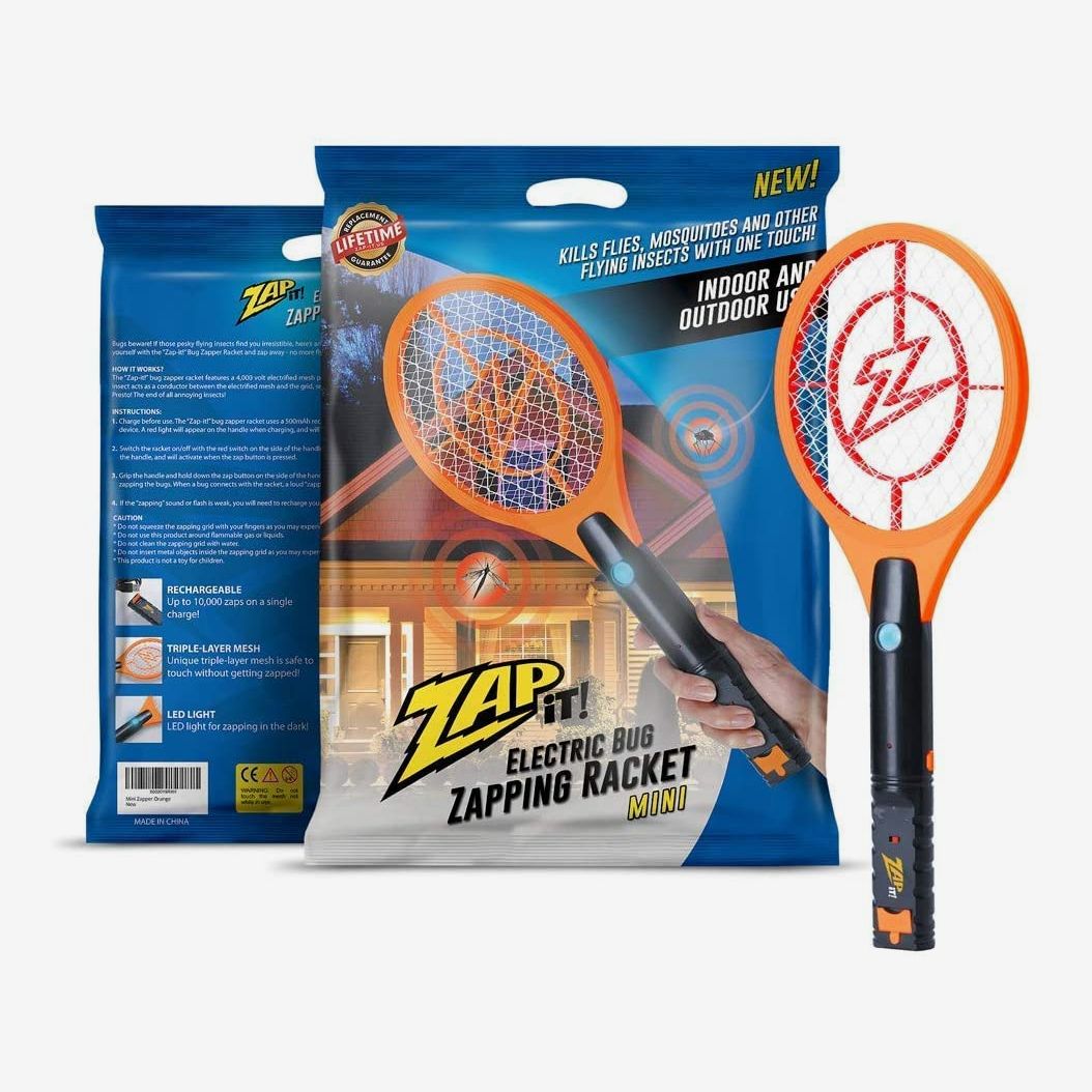 CA Electric Fly Insect Racket Zapper Killer Swatter Bug Mosquito Wasp Electronic 