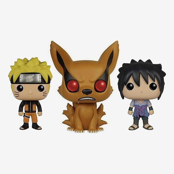 ¡Funkopop!  Animación: Naruto Shippuden Serie 1 Figuras de vinilo coleccionables (Naruto, Sasuke, Kurama)