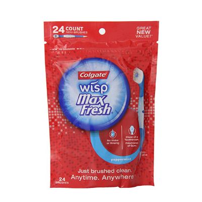 Colgate MaxFresh Wisp Disposable Travel Toothbrush