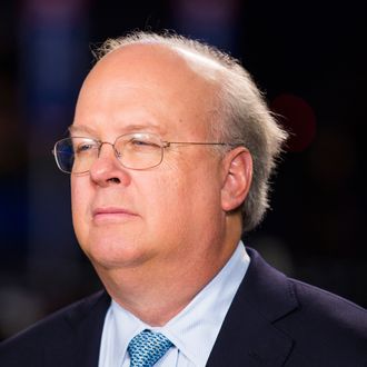 28 Aug 2012, Tampa, Florida, USA --- Republican strategist and fundraiser Karl Rove at the Republican National Convention in Tampa, Fla. Rove runs the powerful Super PAC American Crossroads --- Image by ? Brooks Kraft/Corbis