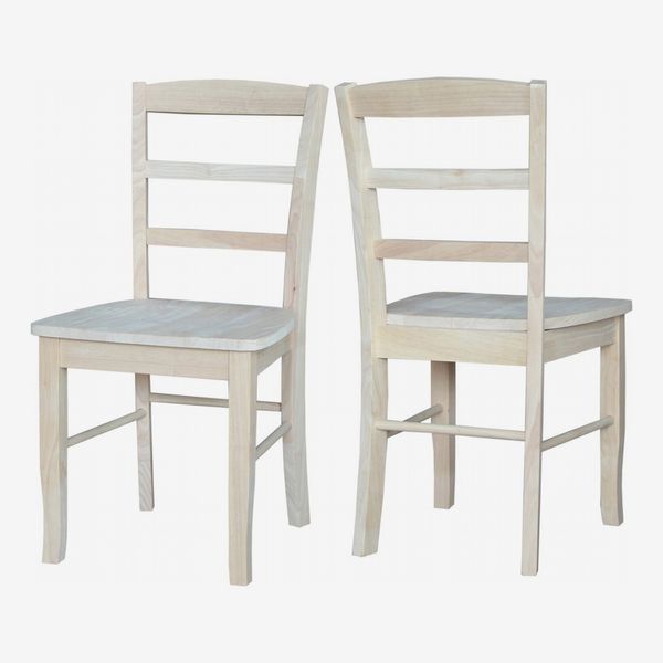 International Concepts Madrid Chairs, Unfinished, (Set of 2)