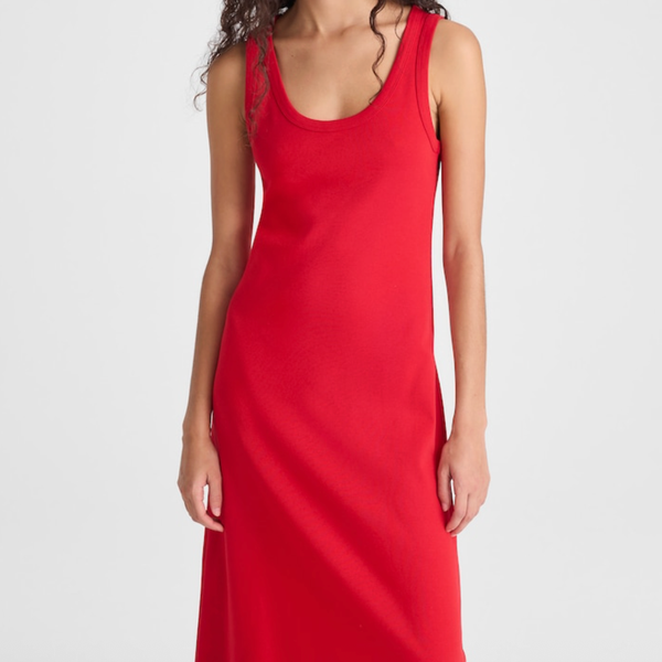 Madewell Scoopneck Tank Maxi Dress in Compact Cotton