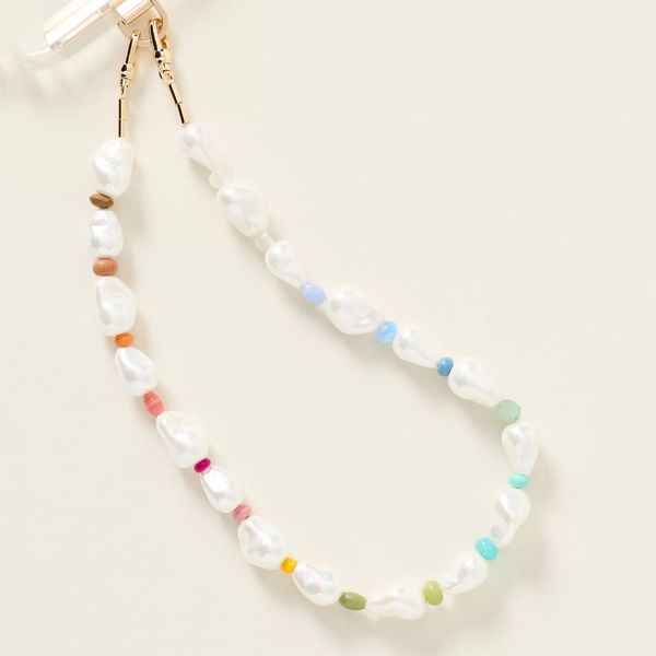 By Anthropologie Pearl Rainbow Phone Chain