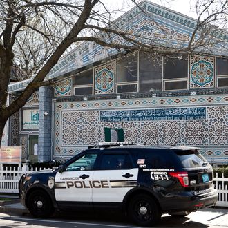 CAMBRIDGE, MA - APRIL 26: An exterior view of the Islamic Society of Boston Mosque is seen April 26, 2013 in Cambridge, Massachusetts. The mosque was attended by the alleged Boston bombers, Tamerlan and Dzhokhar Tsarnaev. (Photo by Kayana Szymczak/Getty Images)
