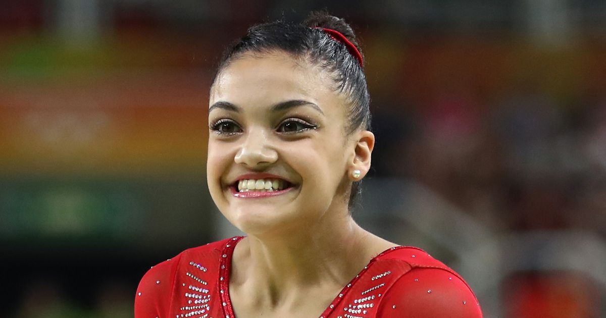Laurie Hernandez Got a Sweet 'Hello' From Adam Levine.