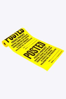 Tyvek Private Property Sign Roll
