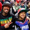 Celebrities At The Los Angeles Clippers Game