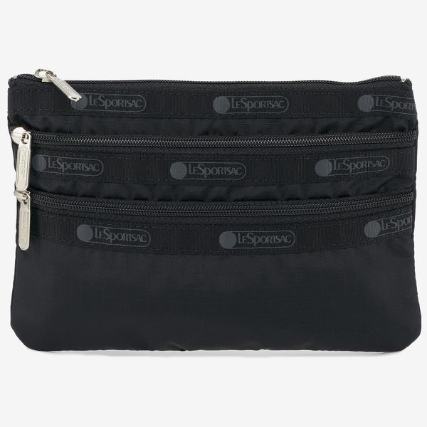 LeSportsSac 3-Zip Nylon Cosmetic Bag