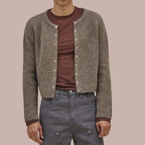 Eckhaus Latta Yak Snap Cardigan