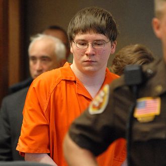 FILE - In this Aug. 2, 2007 file photo, Brendan Dassey is escorted into court for his sentencing in Manitowoc, Wis. The Netflix documentary series “Making a Murderer” tells the story of a Wisconsin man wrongly convicted of sexual assault only to be accused, along with his nephew, of killing a photographer two years after being released. Steven Avery and his then 17-year-old nephew Dassey were accused of killing Teresa Halbach, a photographer who visited the Avery family salvage yard to take photos of a minivan on Halloween and was never seen alive again. (Herald Times Reporter/Eric Young via AP, Pool)