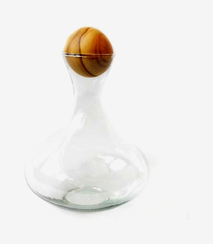 NUTRIUPS Wine Decanter with Stopper Hand Blown Wine Aerating Decanter Wine  Carafe Decanter Pierced Decorative Snail Red Wine Decanters with Lid