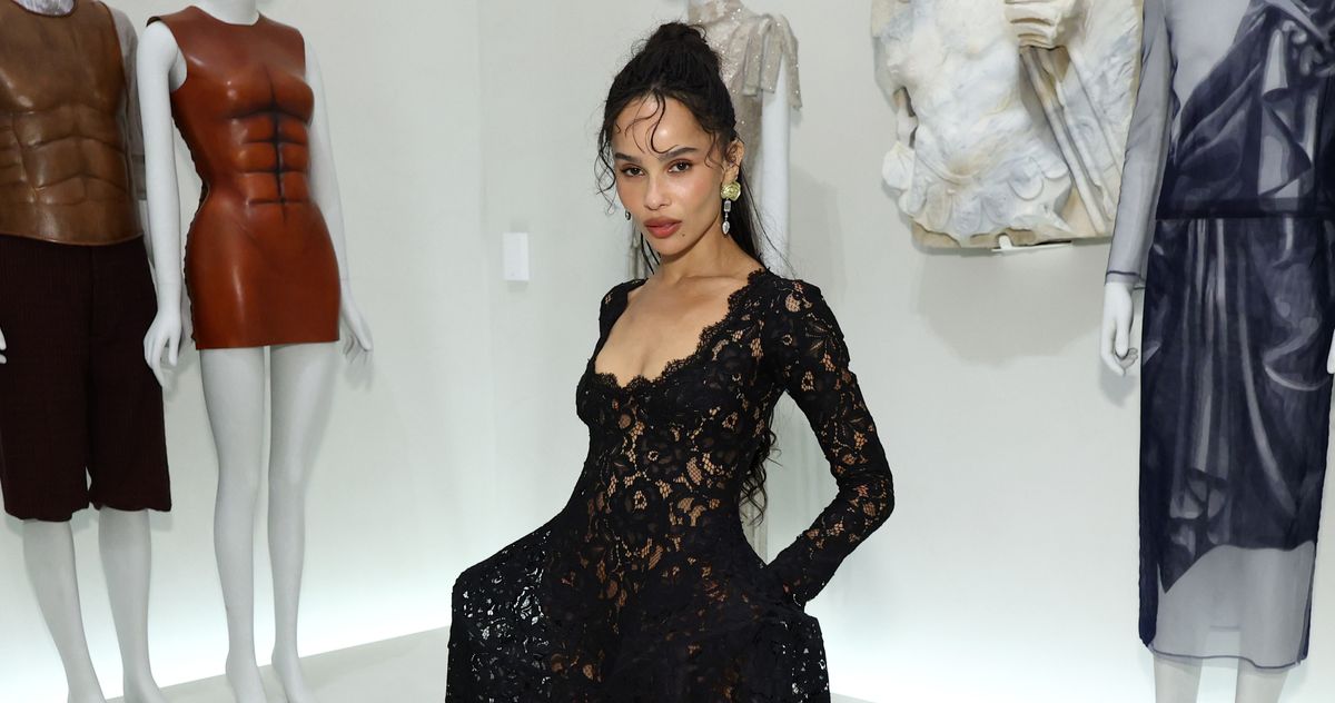 zoe kravitz rehearsal dinner dress Zo Kravitz Wears Bridal Biker Shorts to Wedding Rehearsal Dinner