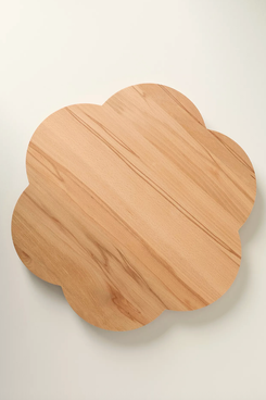 Anthropologie Wood Flower Lazy Susan