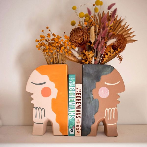 Justina Blakeney Face Bookend Vase