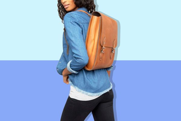 Leather Satchel Company Rounded Medium Backpack in Oak