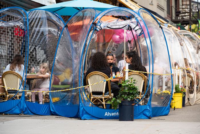 What You Need to Know About NYC s Plastic Dining Tents