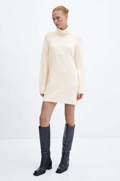 Mango Fine-Knit Turtleneck Sweater 2024, Buy Mango Online