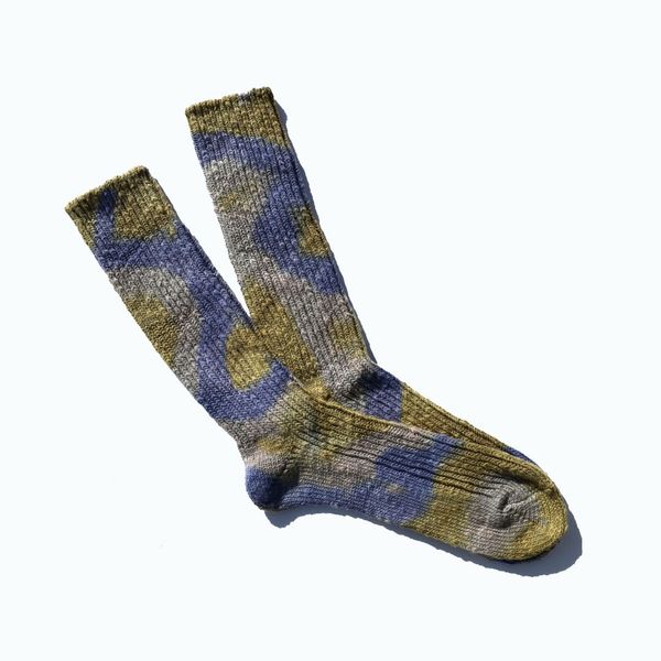 Anonymous Ism L/G Organic Cotton Dyed Crew Socks